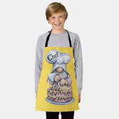 シェフ格言 エプロン (着用した状態)