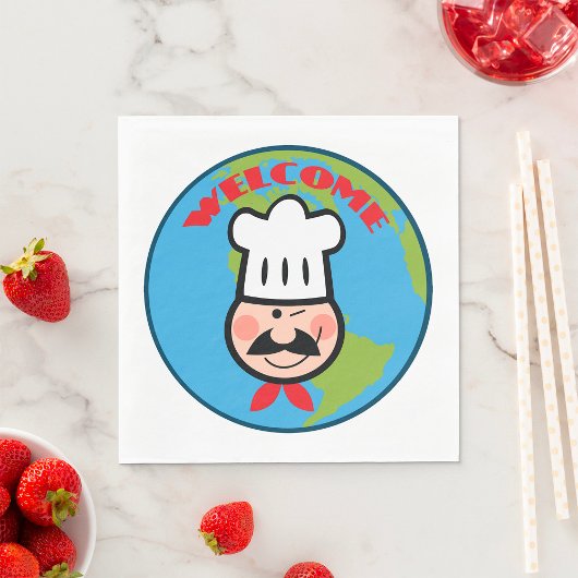 シェフ歓迎 スタンダードランチョンナプキン