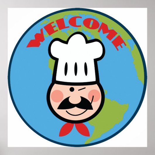 シェフ歓迎 ポスター (正面)