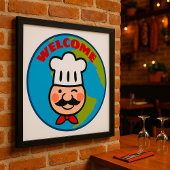 シェフ歓迎 ポスター