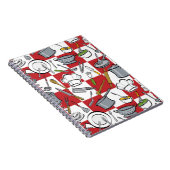 シェフ用具のチェッカーボード ノートブック (右側)