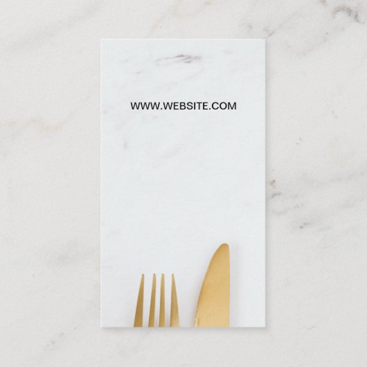 シェフ笑顔 | 料理 | ベーカリー 名刺 (裏面)