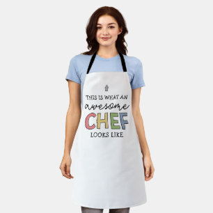 シェフ素晴らしギフト 最高の Chef Ever おもしろい Gift エプロン