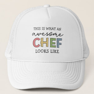 シェフ素晴らしギフト 最高の   Chef Ever おもしろい Gift キャップ