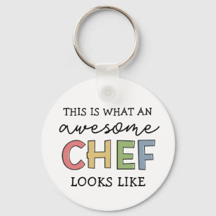シェフ素晴らしギフト 最高の   Chef Ever おもしろい Gift キーホルダー