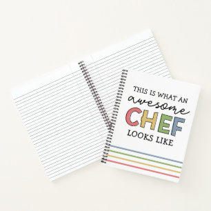 シェフ素晴らしギフト 最高の   Chef Ever おもしろい Gift ノートブック