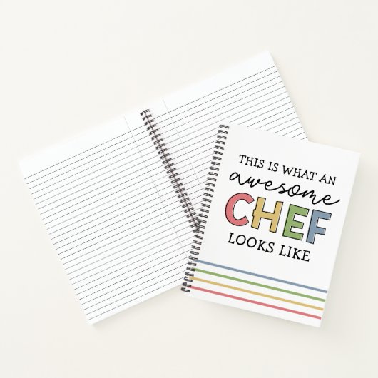 シェフ素晴らしギフト 最高の|  Chef Ever おもしろい Gift ノートブック (内部)