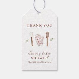 シェフ素朴キッモダンチン物ベビーシャワー ギフトタグ