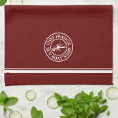 シェフ航海のロブスターロゴキッチンタオル キッチンタオル (折り畳み)