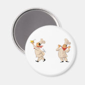 シェフ誇りを持った3マグネット マグネット (正面/裏面)