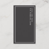 シェフ調理師レストランフード 名刺 (裏面)