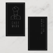 シェフ調理師レストランフード 名刺 (正面/裏面)