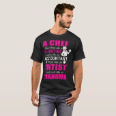 シェフ調理師建築エコバータードーナツ Tシャツ (正面フル)