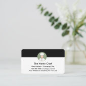 シェフ調理師料理テーマ名刺 名刺 (スタンド正面)