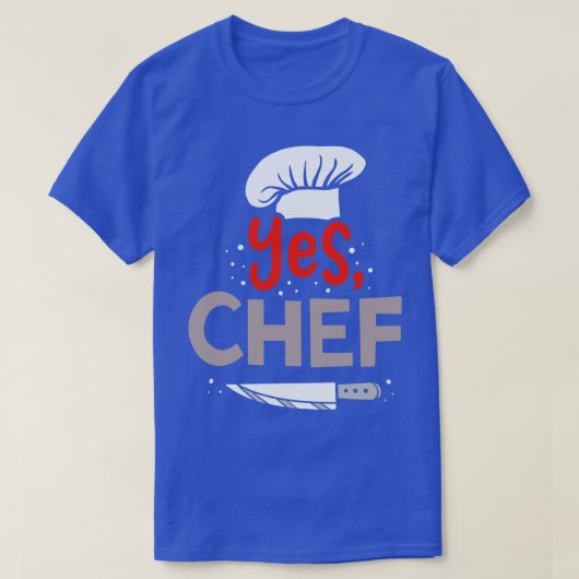 シェフ調理師料理料理 Tシャツ (デザイン正面)
