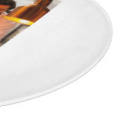 シェフ調理師追加ネーム文字メンキッチンベーカリー カッティングボード (角)