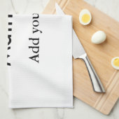 シェフ調理師追加ネーム文字メンキッチンベーカリー キッチンタオル (四つ折り)