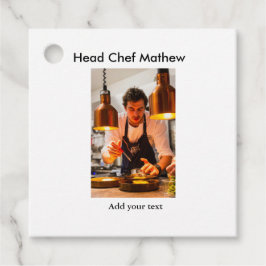 シェフ調理師追加ネーム文字メンキッチンベーカリー フェイバータグ