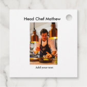 シェフ調理師追加ネーム文字メンキッチンベーカリー フェイバータグ (裏面)