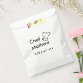 シェフ調理師追加ネーム文字メンキッチンベーカリー フェイバーバッグ (封をした状態)