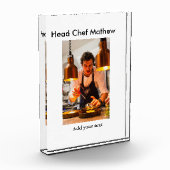 シェフ調理師追加ネーム文字メンキッチンベーカリー フォトブロック (左)