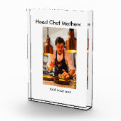 シェフ調理師追加ネーム文字メンキッチンベーカリー フォトブロック (右)