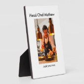 シェフ調理師追加ネーム文字メンキッチンベーカリー フォトプラーク (側面)