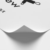 シェフ調理師追加ネーム文字メンキッチンベーカリー ラッピングペーパー (角)