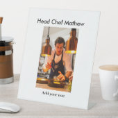 シェフ調理師追加ネーム文字メンキッチンベーカリー 台座サイン (インサイチュ)