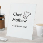 シェフ調理師追加ネーム文字メンキッチンベーカリー 台座サイン (インサイチュ)