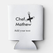 シェフ調理師追加ネーム文字メンキッチンベーカリー 缶クーラー (裏面)