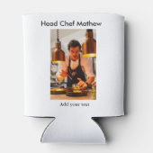 シェフ調理師追加ネーム文字メンキッチンベーカリー 缶クーラー (裏面)