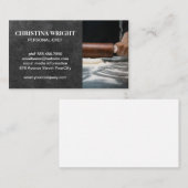 シェフ転がの生地 |ペストリーと小麦粉 名刺 (正面/裏面)