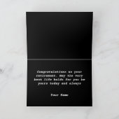 シェフ退職挨拶カード カード (内部)