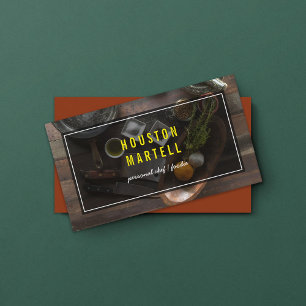 シェフ食材の名刺のカスタム色 名刺