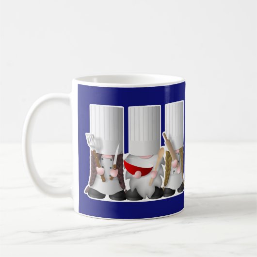 シェフ3名とベーキング格言 コーヒーマグカップ (左)