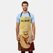 シェフ エプロン (着用した状態)