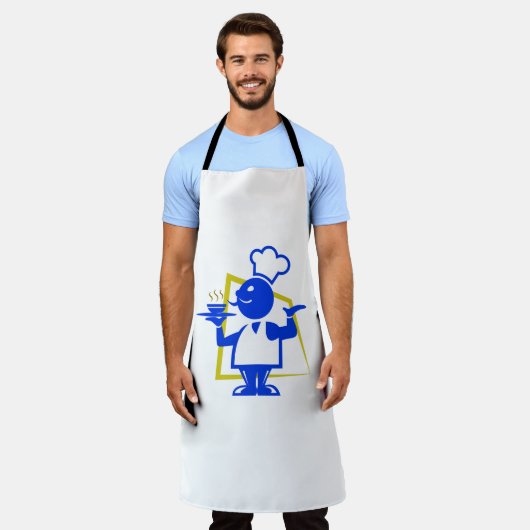 シェフ エプロン (着用した状態)