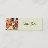 シェフ/グルメ/レシピ/ソーシャルメディアの名刺 スキニー名刺 (正面)