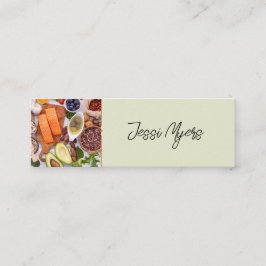 シェフ/グルメ/レシピ/ソーシャルメディアの名刺 スキニー名刺