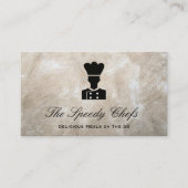 シェフ |ケータリングデリバリーサービス名刺 名刺 (正面)