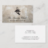 シェフ | ケータリング配信サービス 名刺 (正面/裏面)