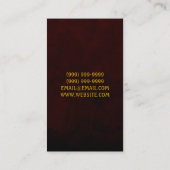 シェフ，ケータリング，食べ物，レストラン，名刺 名刺 (裏面)