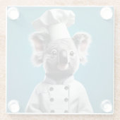 シェフ・コアラ ガラスコースター (裏面)