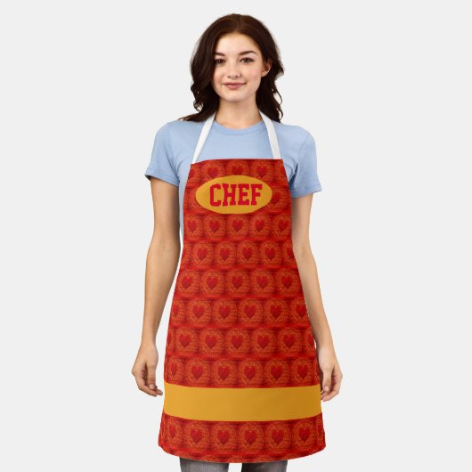 シェフ・コラゾン エプロン (着用した状態)