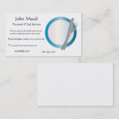 シェフ、サービス係またはレストラン 名刺 (正面/裏面)