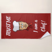 シェフ ビーチタオル (正面)