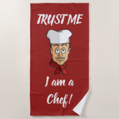 シェフ ビーチタオル (正面)