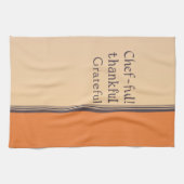 シェフ・フル、感謝、感謝 キッチンタオル (横)