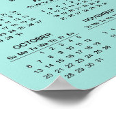 シェフ ベイカー デザイン 2024 カレンダー ポスター (角)